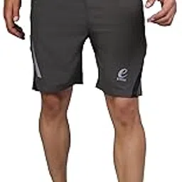 ethan Men's Solid Polyester Yoga Running Gym Sports Shorts with Pockets (2LINE)-picture-30