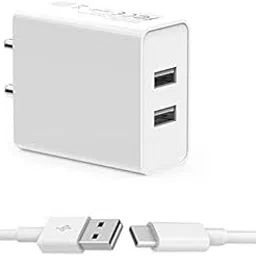 Dualport Charger for Samsung Galaxy Quantum 2 Original QC Adapter Type C 3.0A High Speed Fast Turbo Charge QC 3.0 Smart with 1m Type-C Charging & Sync Cable (White, VT.Y7)-picture-19