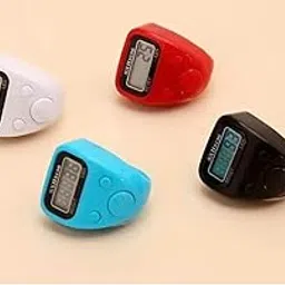 Digital Finger Tally Counter, Digital Electronic Tasbeeh Counters, Lap Track Handheld Clicker with Ring, Re-settable Digits Display Pack of 2 (colour will be sent as per availability)-image-81