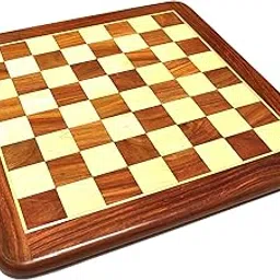 PALM ROYAL HANDICRAFTS 14 Inches Handmade Flat Wooden Chess Board Made with Indian Rosewood Wooden Chess Board for Chess | Chess Peices not Included (14 x 14 Inches, Brown)-picture-15
