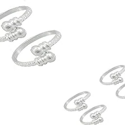 Toering 2 Pair Finger Ring and 1 Pair Thumb Ring Adjustable for Feet and Women Set of 3 Pairs Toerings. (001-3PAIRS)-picture-16