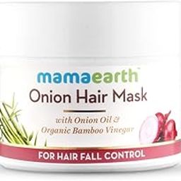 Mamaearth Onion Hair Mask For Men And Women 200 Millilitre - With Onion Oil & Organic Bamboo Vinegar - Damaged Hair & Hair Fall Control, Bamboo-picture-40