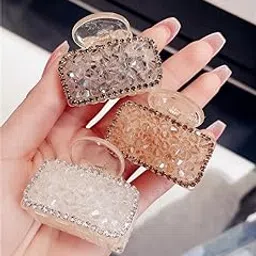 Pingaksha Innovation Crystal Sparkly Clutchers For Girls & Women Glitter Hair Claw Clip For Curly & Straight Hairs Small Size (Set Of 2)-picture-50