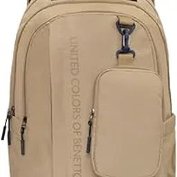 united colors of benetton Apex 33L Backpack - Olive, Water-Resistant, Minimalist 3-Compartment Design with Detachable Pouch & 1-Year Warranty-picture-15
