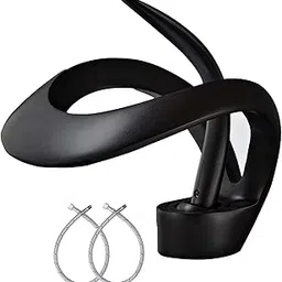 PROSFIA Waterfall Single Handle Bathroom Sink Faucet, Curved Shape Elegant Design Single Hole Lavatory Sink Faucet Basin Mixer Tap, Modern Bathroom Faucet in Solid Brass Unique Design-picture-34