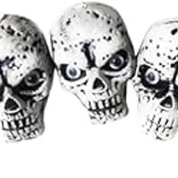 MOOLYAVAAN Products Halloween Small Skulls Realistic Skeleton Head Mini Skull Human Skeleton Head Skull for Halloween Party (Pack of (3)-picture-41