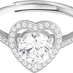 giva 925 Silver Silver Zircon Heart's Desire Ring, Adjustable | Gifts for Women and Girls | With Certificate of Authenticity and 925 Stamp | 6 Month Warranty*-picture-27