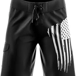 tactical pro supply American Flag Board Shorts image 1
