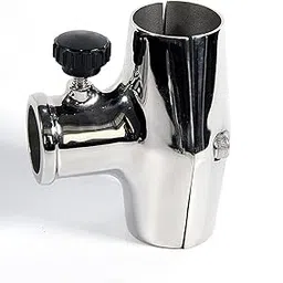 RedSnake Boat RV Accessories Yacht Hardware Stainless Steel Rail Mount Flag Pole Sockets, 1-1/8"- 1-1/4" Rail, 1" Flagpole-picture-45