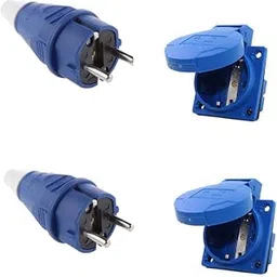 16A 2pin 250V Industrial Socket And Plug IP54 Germany Type French Type Plug And Socket (2Pair)-picture-52