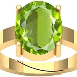 balatank V5.25 Ratti 4.50 Carat Certified Green Peridot Gemstone Gold panchdhato Metal Adjustable Ring/Anguthi for Men and Women-picture-50