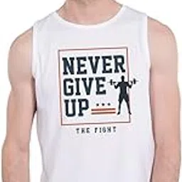 bewakoof Men's Typography 100% Cotton Vest - Regular Fit, Round Neck, Sleeveless-picture-28