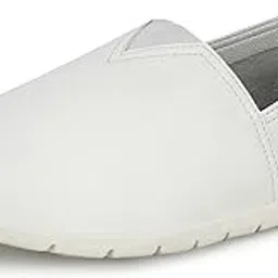 hitz Men's White Leather Slip On Casual Shoes-picture-53