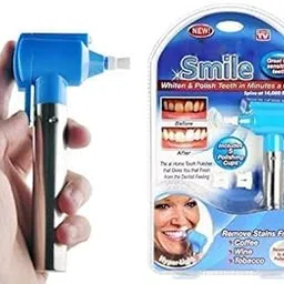 Cannagenix Luma Smile Tooth Polisher + Cleaner + Whitener and Tooth Stain Remover Product with 5 Rubber Cups and LED Light for Men & Women Good Smile-picture-57