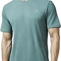 technosport Mens Slim Fit Crew Neck Self-Design T-Shirt for Gym, Workout, Sports and Regular Use with Anti- Microbial, Double Cool-picture-30