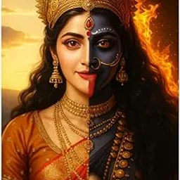 VOORKOMS Maa Durga Kali Wall Sticker for Home, Office & Other Places Poster 12x18 Inch-picture-61