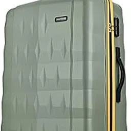 aristocrat Comet Check-in Trolley Bag 76cm | Large | Hard Luggage| Smooth 8-Wheel Suitcase| Combination Lock with Sturdy Zipper | Full Fabric Convipack | 3-Year International Warranty (Green) image 1