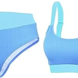 bnf Womens Swimwear Bikini Set Summer Beach Bathing Suit 2Pieces Bra blue L-Clothing, Shoes & Accessories - Womens Clothing - Swimwear-picture-26