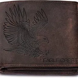 eagle crest Harpy Vintage Brown, Embossed Leather Wallet for Men-picture-16
