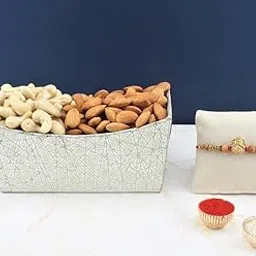 SFU E Com Dry Fruit Hamper For Rakshabandhan Gift | Dry Fruit And Rakhi For Brother | Dry Fruit Basket Hamper | 174 image 1