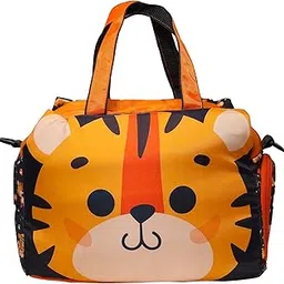 echo boomers Red Tiger Printed Travel Duffle Bag | Multipurpose Sling Bag with Separate Shoe & Laundry Compartment | Perfect for Kids, Men & Women | Lightweight, Durable, & Stylish Travel Companion-picture-20