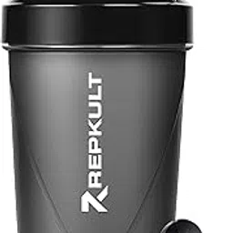 shaker for gym leakproof gym shaker bottle ideal for Protein, Pre Workout, Bcaas sports bottle Workout water sipper for men, Plastic, 500 ML, BLACK-picture-18