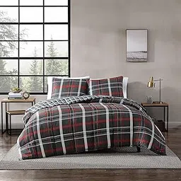 Eddie Bauer Willow Plaid Comforter Set, Full/Queen, Dark Grey-picture-55
