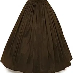 radhika n dhaanya creation Women's Full Length Poly Silk Readymade Long Umbrella Pattern Skirt/Lehenga with 8 Meters Maxi Flare-picture-37