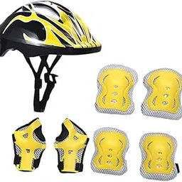 SECRET DESIRE Kids Bike Helmet Roller Skating Helmet for Cycling Multi Sports Roller Skate Yellow-image-34