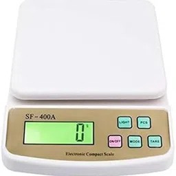 NJENTERPRISE Kitchen Scale Multipurpose Portable Electronic Digital Weighing| Machine With Back light LCD Display |10 kg | SF400A With Adopter-picture-28