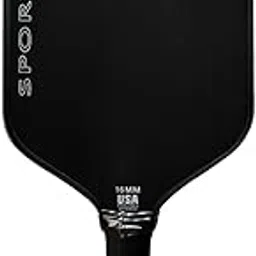 LOOM TREE® Carbon Fiber Pickleball Paddle Ergonomic Professional 14mm PP Honeycomb Core Black | Tennis & Racquet Sports | Tennis | Racquets-picture-17