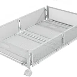 Household Supplies & Cleaning |Home Organization |Storage Bags Storage Bags Under Bed Storage with Wheels Iron Under Bed Storage Drawer for Toys Clothes White 1pcs-picture-17