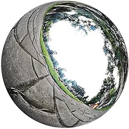 ATORSE Stainless Steel Mirror Polished Sphere Hollow Round Ball Garden Decor 18cm-image-3