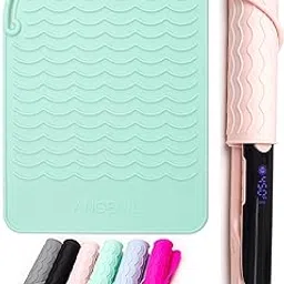 ANGENIL Hair Straightener Heat Mat, Silicone Heat Proof Mat for Straighteners, Hair Curler, Portable Heat Resistant Mat for Travel Hair Straighteners, Curling Wand, Hot Hair Tools, 21.5 cm x 15.5 cm-image-59