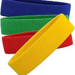 r lon R-LON Workout Headband for Women & Men - Moisture Wicking & Non-Slip Exercise Hairband or Sports Sweatband -Ideal for All Sports Like Tennis, TT, Badminton, Running and Yoga (4 PC) a37-picture-12