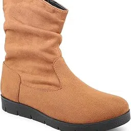 inc.5 Women Tan Regular Boots Clog-picture-43