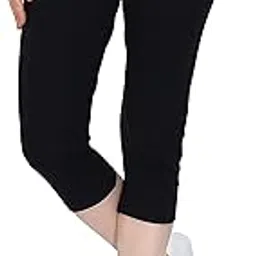 style dunes Women's Cotton Capri with 2 Side Pockets- Stretch Pants for Sleepwear, Lounge Wear, Gym, Sports, Workout and Yoga-picture-30