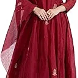anni designer Women's Rayon Printed Regular Kurta with Pant & Dupatta-picture-24