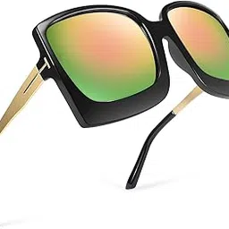 karsaer Oversized Retro Polarized Women Sunglasses Large Frame Vintage Square Round Women Shades K7103-picture-41