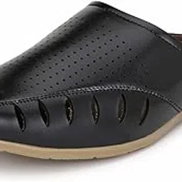 john karsun Faux Leather Back Open Shoes for Men (UK 6 to UK 13)-picture-28