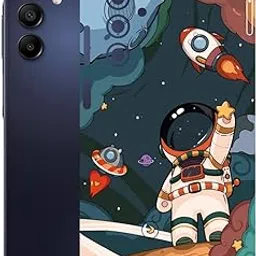 AtOdds - Compatible for Samsung Galaxy A15 (5G) - Mobile Back Skin Sticker - Lamination - Back Screen Guard Protector Film Wrap (Coverage - Back+Camera+Sides) (Design - Space) image 1