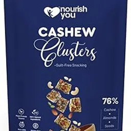 NOURISH YOU Cashew Clusters with Almond | Pumpkin & Watermelon Kernels | Cashew & Almond Clusters | Cashew and Almond Brittles | Cashew & Almond Bites | Munchies 200 Gms (Pack of 1)-image-50