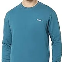 hiflyers Men's Cotton Blend Casual Crew Neck Sweatshirt-picture-43