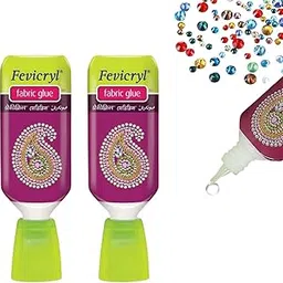 GROWLOYAL No-Stitch Fabric Glue, Strong Quick-Drying Adhesive for Crafting, DIY Projects, Embellishments, Mirrors, Patches, Stones, Laces, Sequins (2)-picture-31