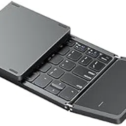 Dkian Foldable Keyboard with Touchpad Portable Wireless Bluetooth Keyboard Rechargeable Full Size Ultra Slim Pocket Folding Keyboard-picture-19