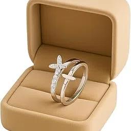 priyangkrita Silver tonned butterfly Ring, Adjustable Size, Wedding Band Style-picture-28