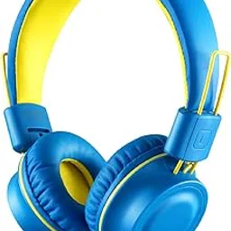 Kids Headphones-noot products K33 Foldable Stereo Tangle-Free 3.5mm Jack Wired Cord On-Ear Headset for Children/Teens/Boys/Girls/Smartphones/School/Kindle/Airplane Travel/Plane/Tablet (Electric Blue)-picture-38