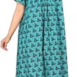 kuruti b sheets Nighty for Women Cotton Round Neck Short Sleeves Nighties for Women Nighty Cotton Free Size-picture-26
