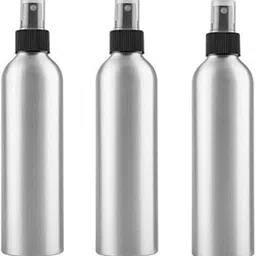 vipolish 3 PCS 250ML 8.5OZ Aluminum Silver Spray Bottles Refillable Empty Fine Mist Sprayer with Black Nozzle and Lid Perfume Facial Water Spray Vials Container Cosmetic Dispensing Jar-picture-35