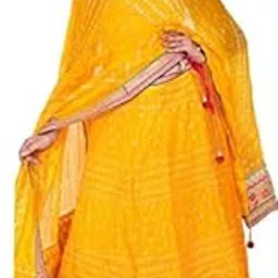 pk hub Bandhani Semi Stitched Lehenga Choli (Multicolor)-picture-53